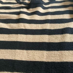 Thrifted striped long sleeve with ruffled wrists